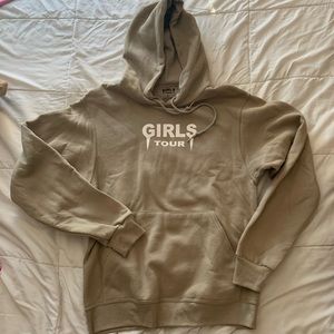 Girls tour beige hoodie